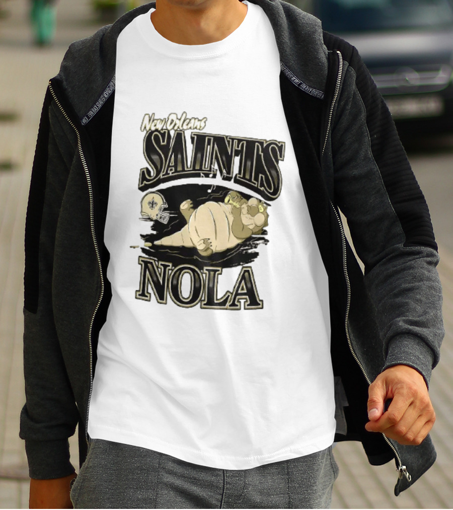 New Orleans Saints NOLA Disney Character Football T-Shirt
