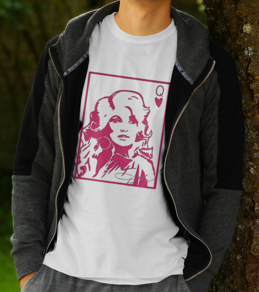 Dolly Parton Queen Of Hearts Playing Card Country Music T-Shirt