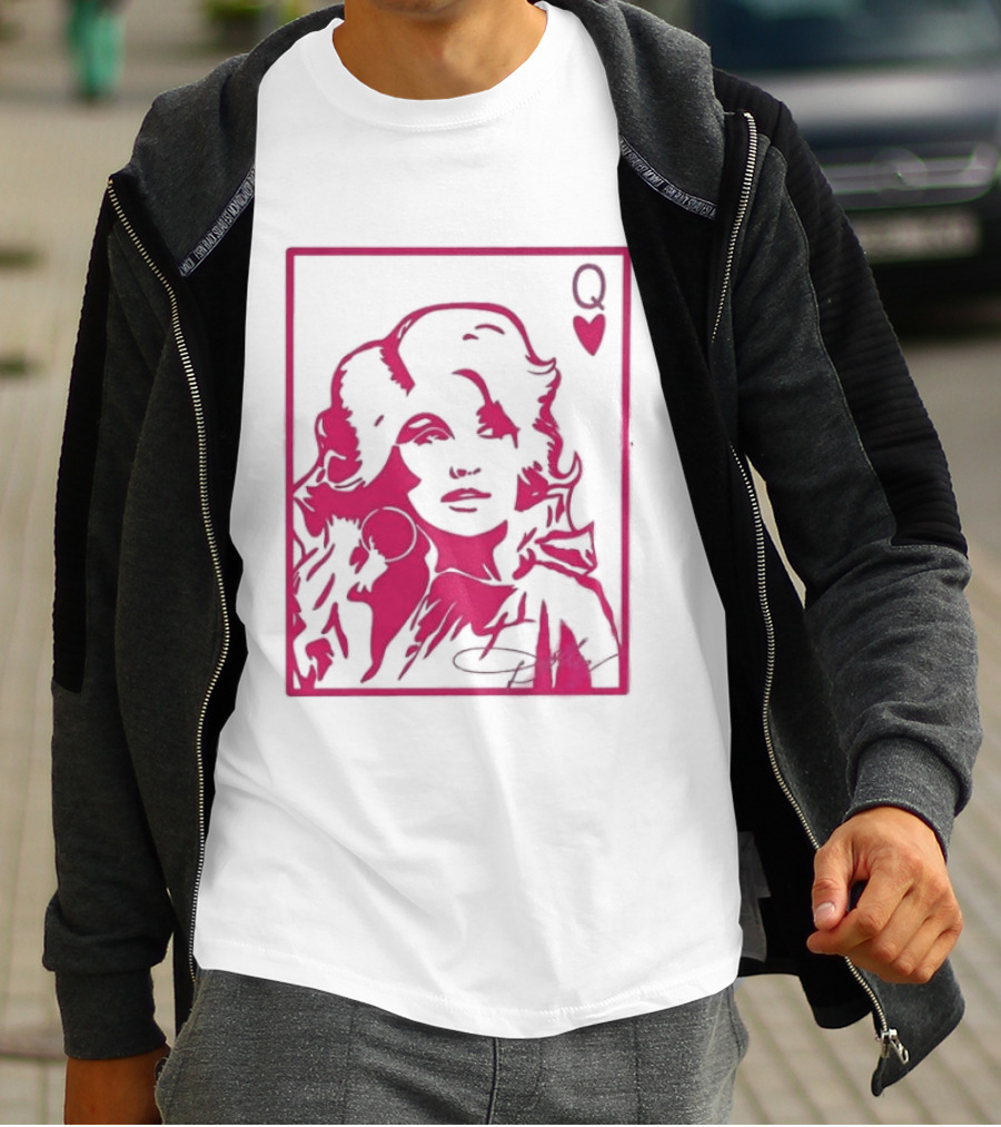 Dolly Parton Queen Of Hearts Playing Card Country Music T-Shirt
