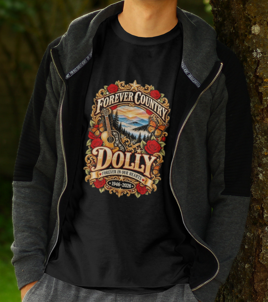 Forever Country Dolly Forever In Our Hearts 1946 2026 T-Shirt
