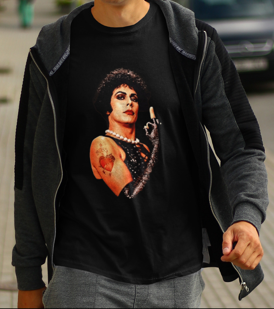 Dr Frank N Furter Rocky Horror Picture Show Boss Heart Tattoo T-Shirt