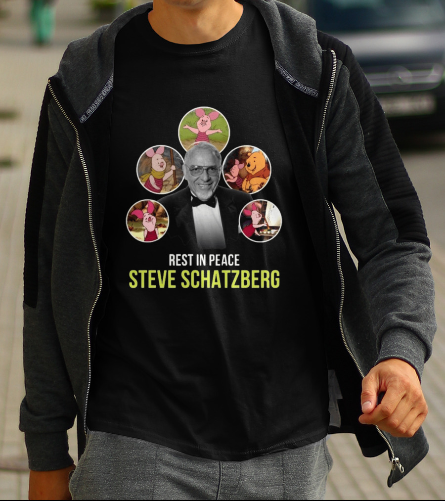 Rest In Peace Steve Schatzberg The Beloved Voice Of Piglet With Classic Piglet Images T-Shirt