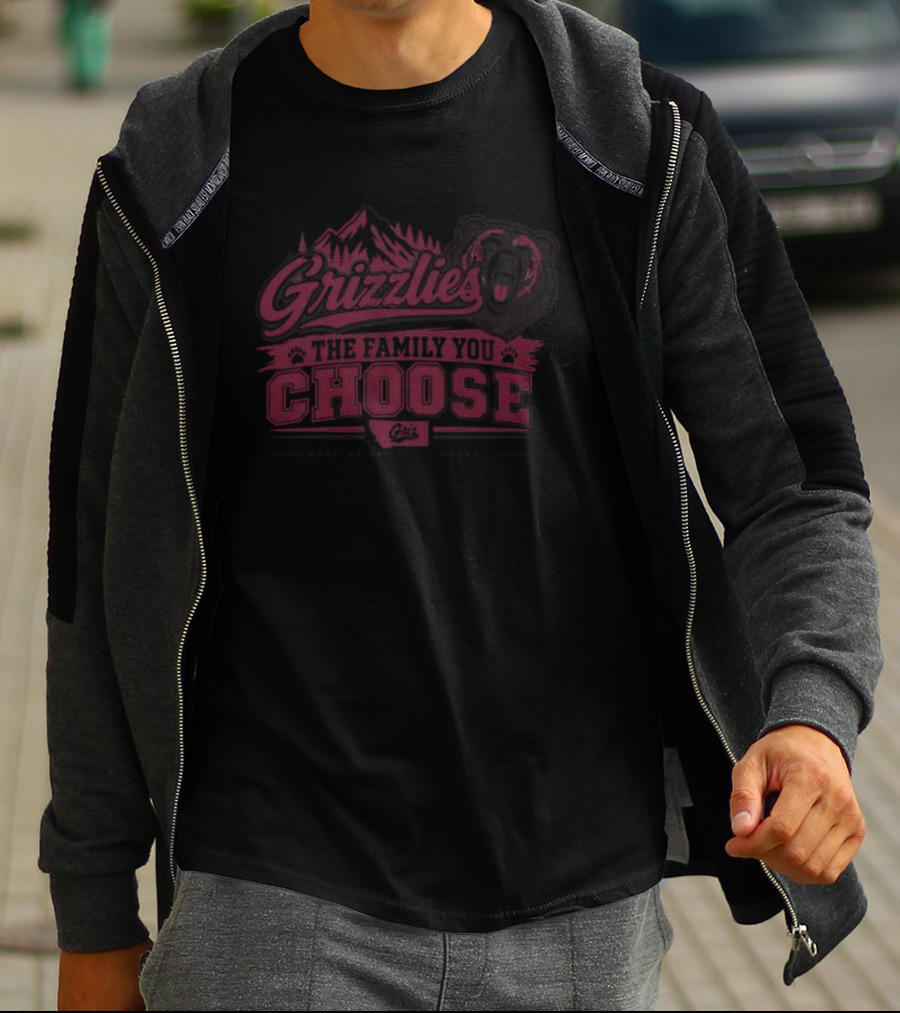 Grizzlies The Family You Choose Grow Be Grizzle Georgia T-Shirt