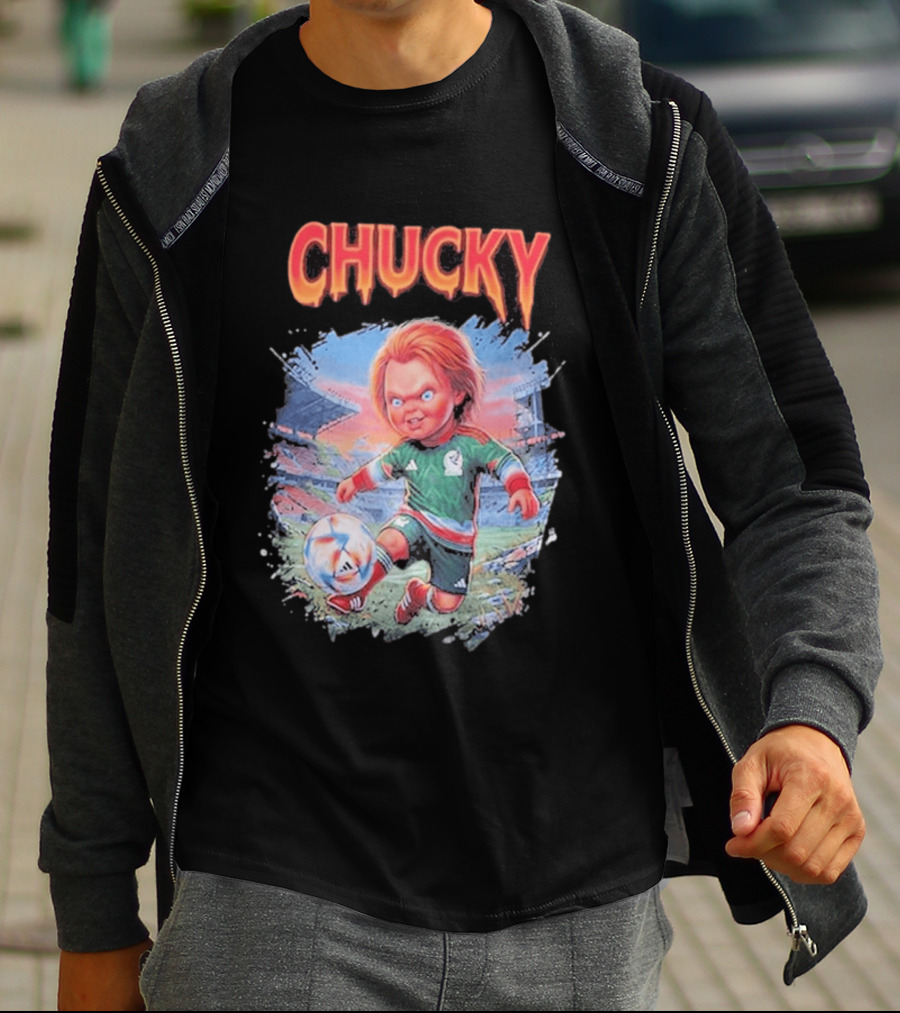 Chucky In Mexico Soccer Halloween House Of Tees T-Shirt