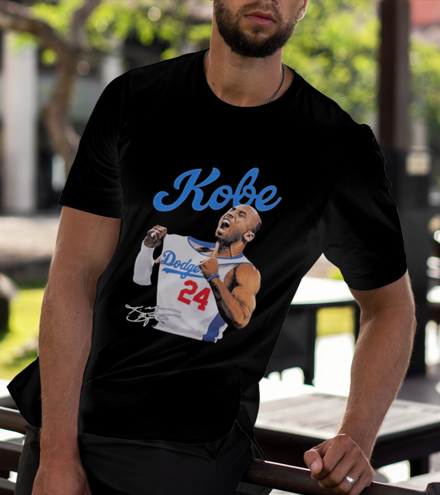 House Of Tees Kobe Bryant Dodgers 24 Jersey Image T-Shirt