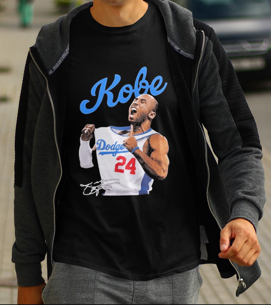House Of Tees Kobe Bryant Dodgers 24 Jersey Image T-Shirt