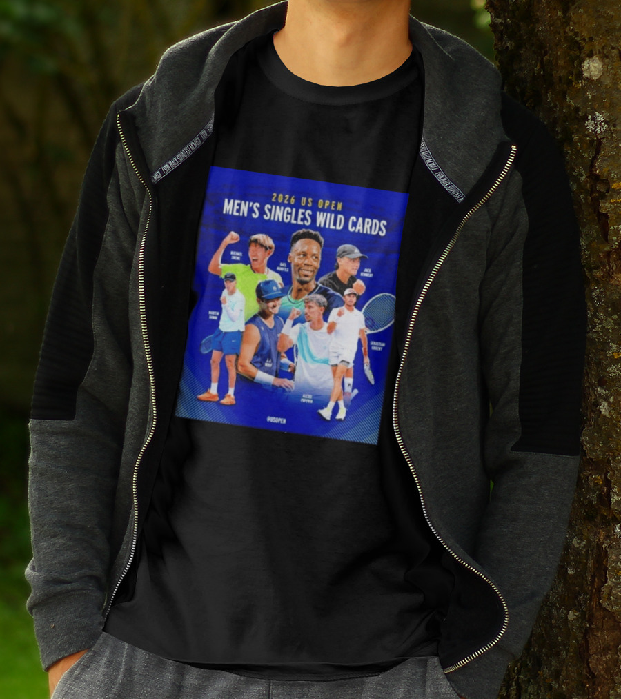 2026 US Open Men's Singles Wild Cards Michael Zheng Gael Monfils Jack Sock Martin Damm Alex Michelsen Ben Shelton Alexei Popyrin Dominic Stricker T-Shirt