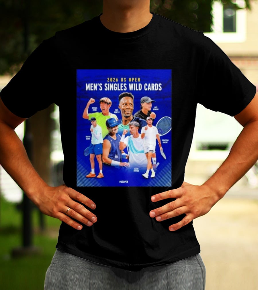 2026 US Open Men's Singles Wild Cards Michael Zheng Gael Monfils Jack Sock Martin Damm Alex Michelsen Ben Shelton Alexei Popyrin Dominic Stricker T-Shirt