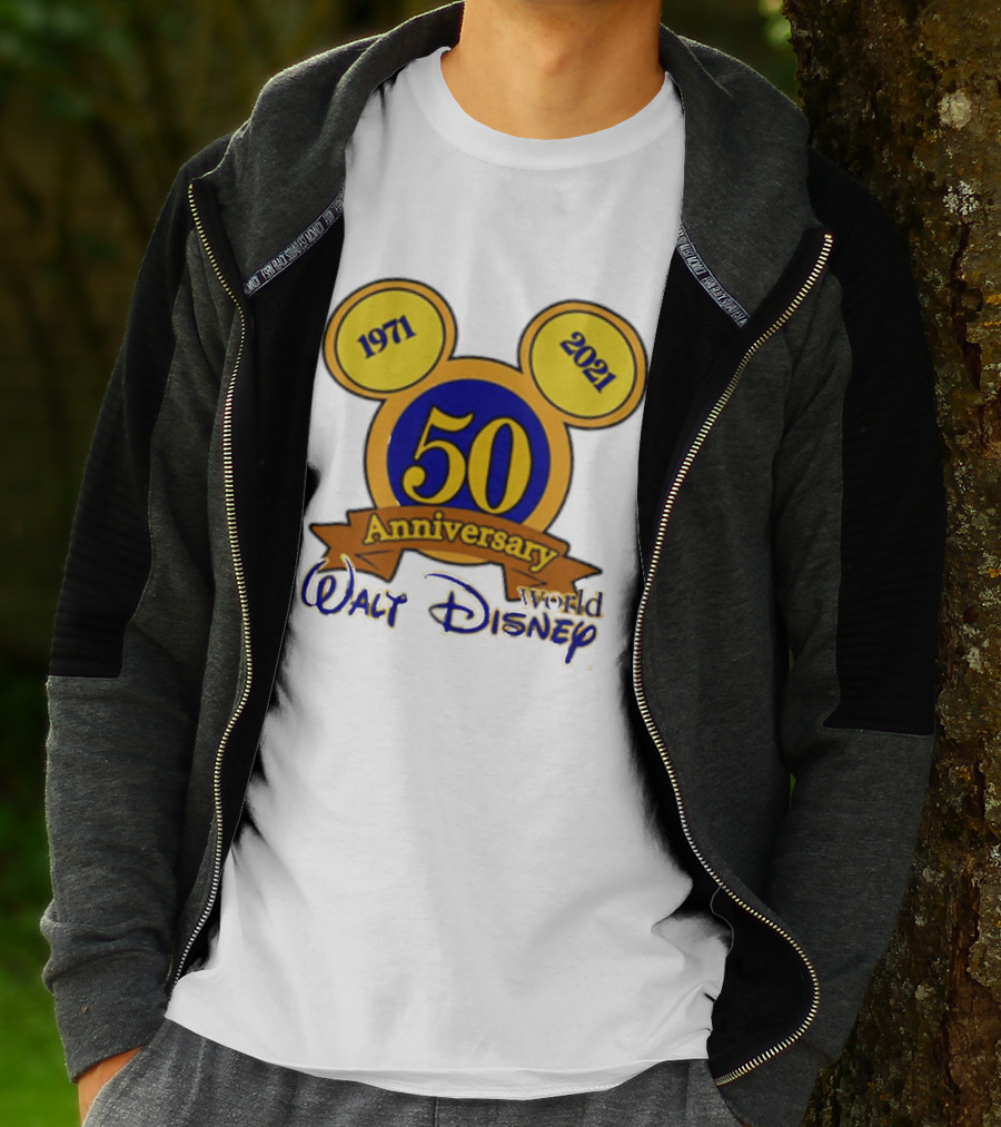 1971 2021 50th Anniversary Walt Disney World Mickey Ears Celebration T-Shirt