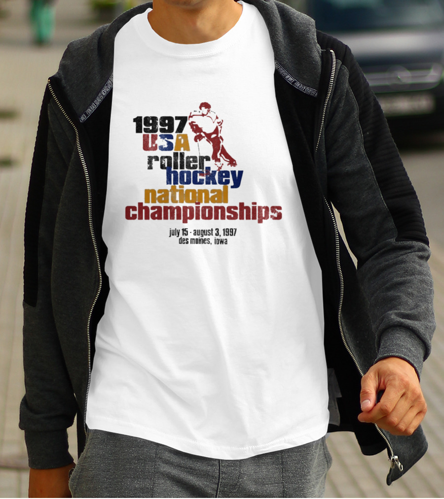1997 USA Roller Hockey National Championships July 15 August 3 Des Moines Iowa T-Shirt