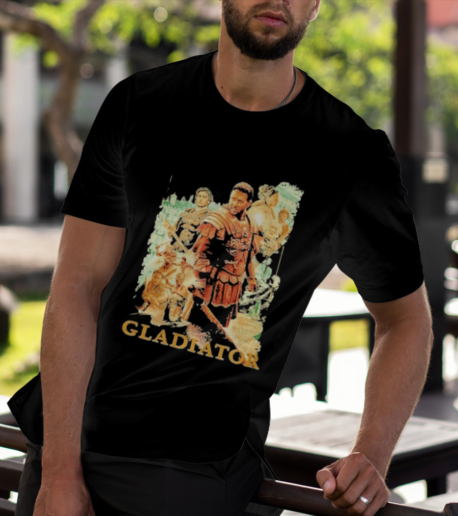 Gladiator Maximus Collage Russell Crowe Roman Warrior Epic T-Shirt