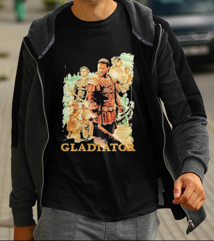 Gladiator Maximus Collage Russell Crowe Roman Warrior Epic T-Shirt
