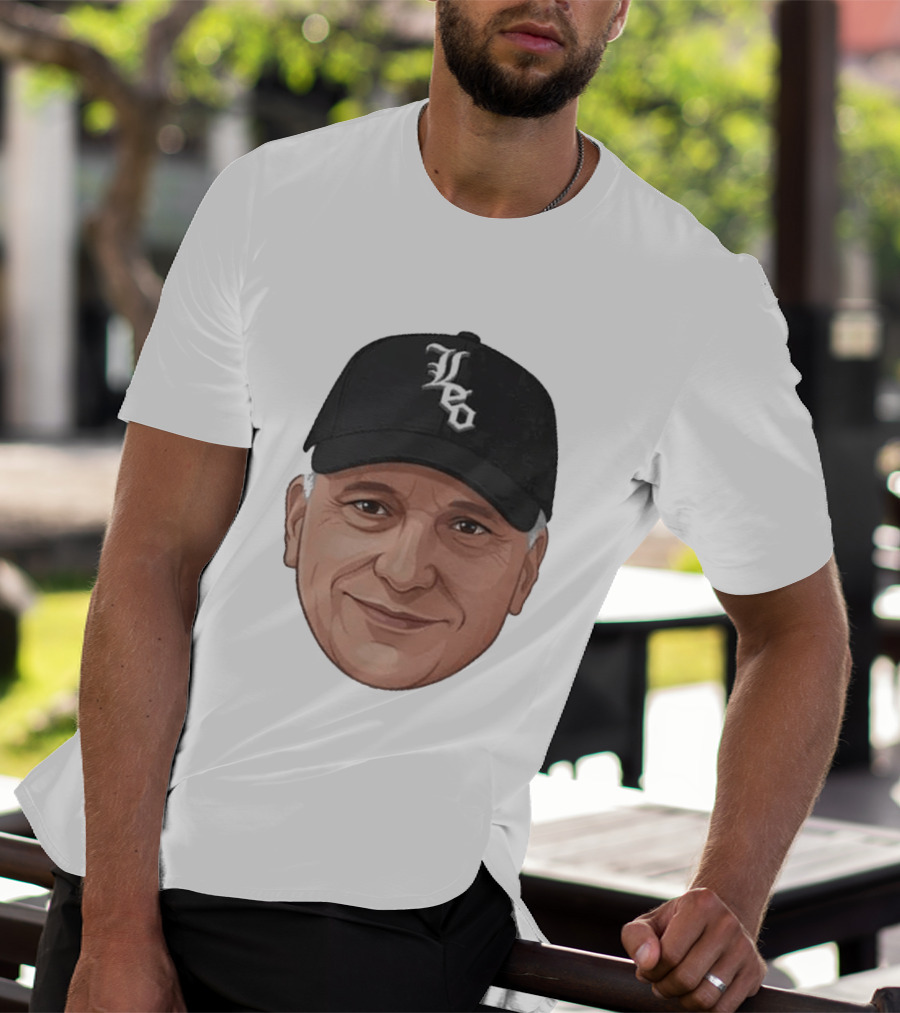 Pope Leo Face Cap Chicago White Sox T-Shirt