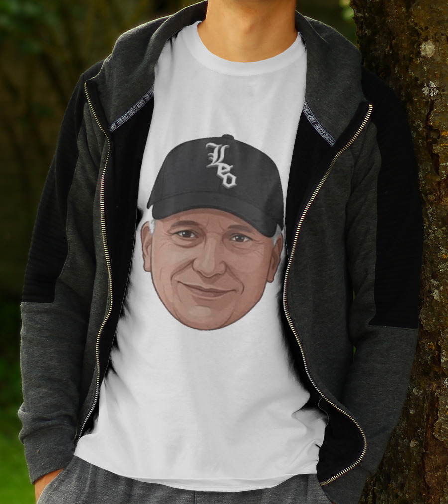 Pope Leo Face Cap Chicago White Sox T-Shirt