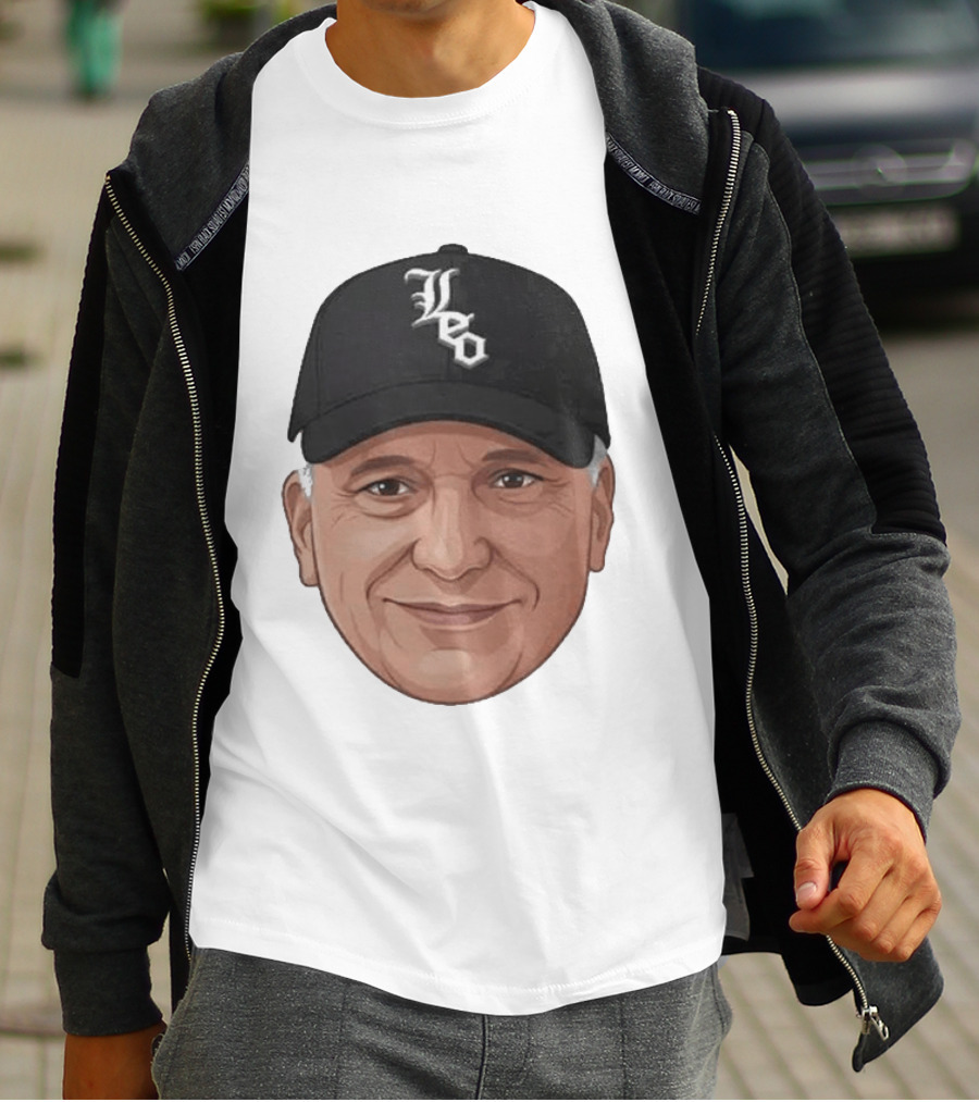 Pope Leo Face Cap Chicago White Sox T-Shirt