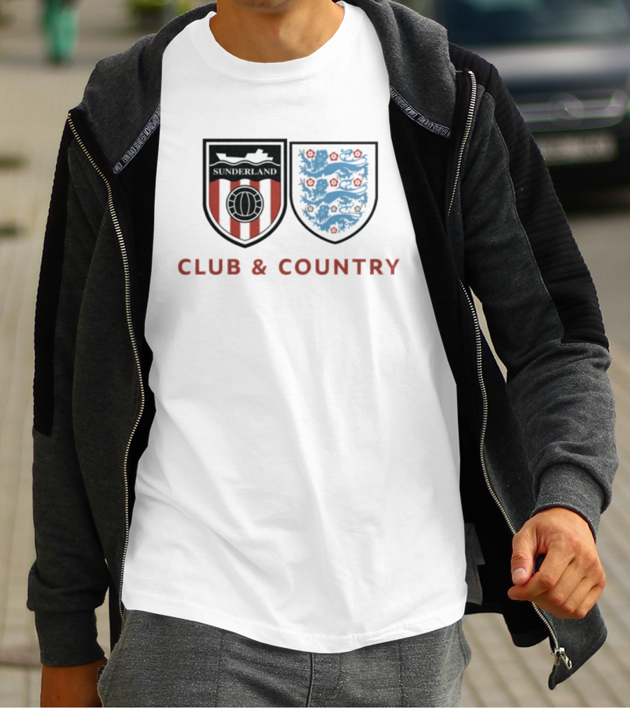Sunderland Club & Country England Football Crest T-Shirt