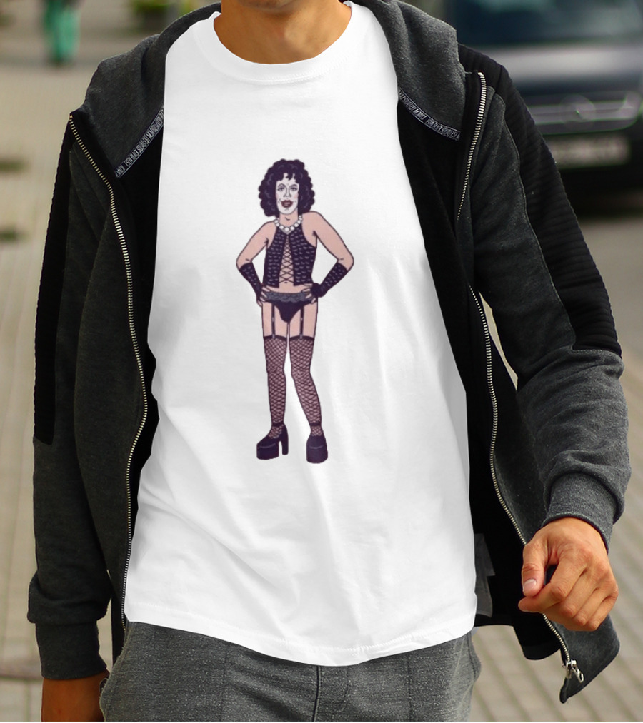Tim Curry Dr Frank N Furter The Rocky Horror Picture Show Iconic Costume T-Shirt