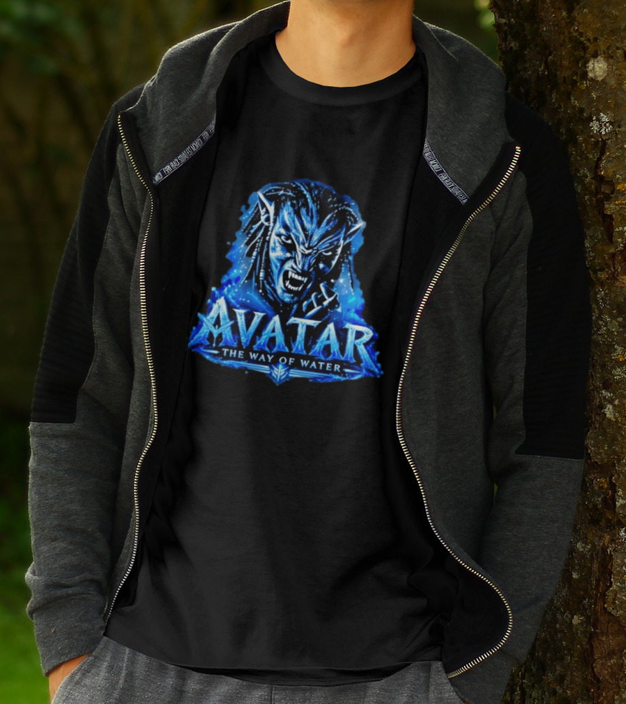 Avatar The Way Of Water Na'vi Warrior Fierce Expression T-Shirt