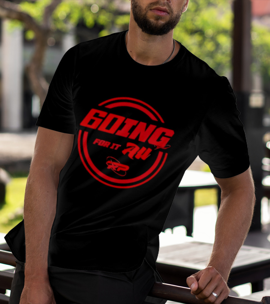 GOING FOR IT ALL RP Bold Red Circular T-Shirt