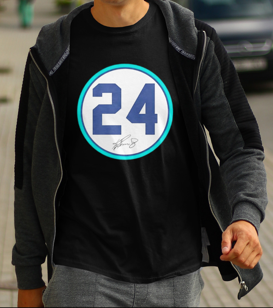 Ken Griffey Jr Number 24 Seattle Mariners Team Jersey Number T-Shirt