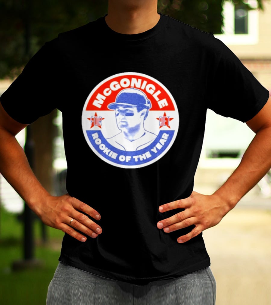 Kevin McGonigle Rookie Of The Year Detroit Baseball Stars T-Shirt