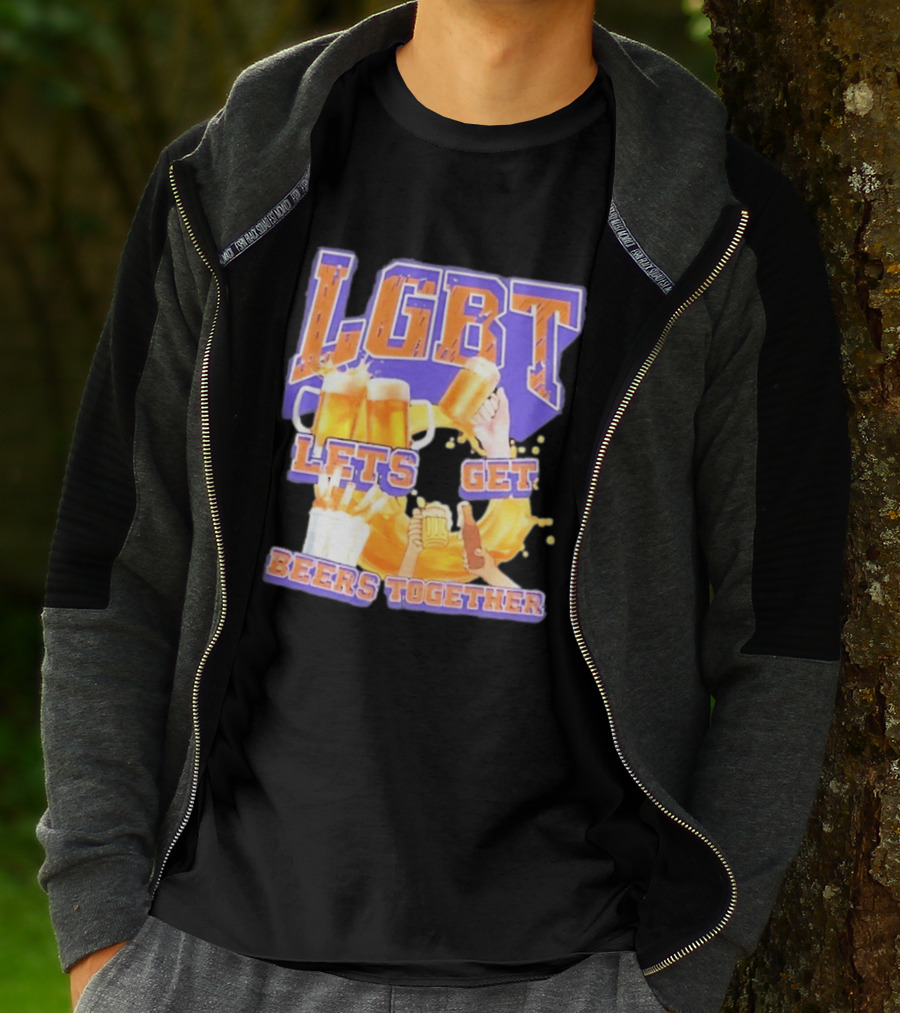 LGBT Lets Get Beers Together With Beer S And Cheers T-Shirt