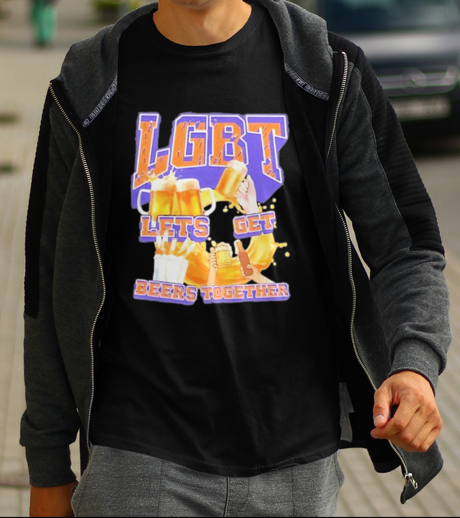 LGBT Lets Get Beers Together With Beer S And Cheers T-Shirt