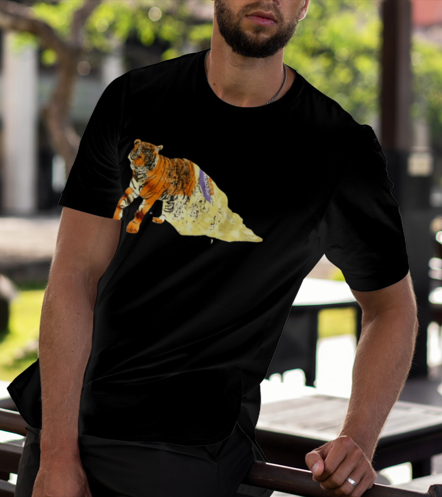 FedEx Tiger Wrapped In Distressed Envelope Packaging Vintage Aesthetic T-Shirt
