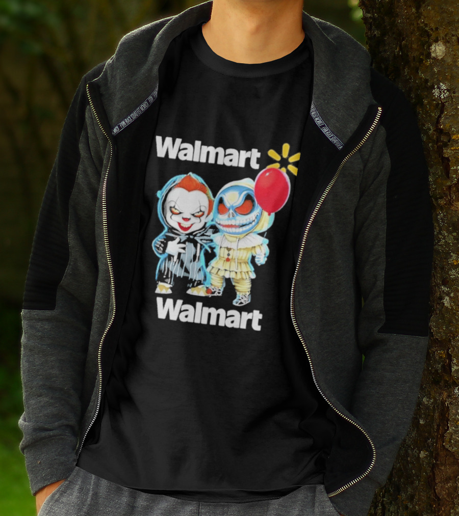Walmart Pennywise Jack Skellington Halloween 2026 Red Balloon T-Shirt