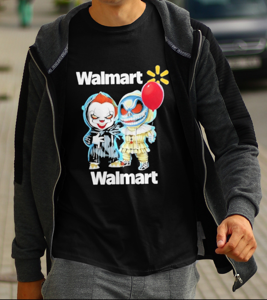 Walmart Pennywise Jack Skellington Halloween 2026 Red Balloon T-Shirt
