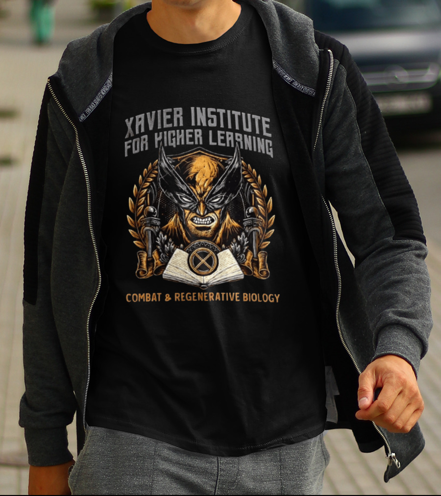 Xavier Institute For Higher Learning Wolverine Combat Regenerative Biology T-Shirt