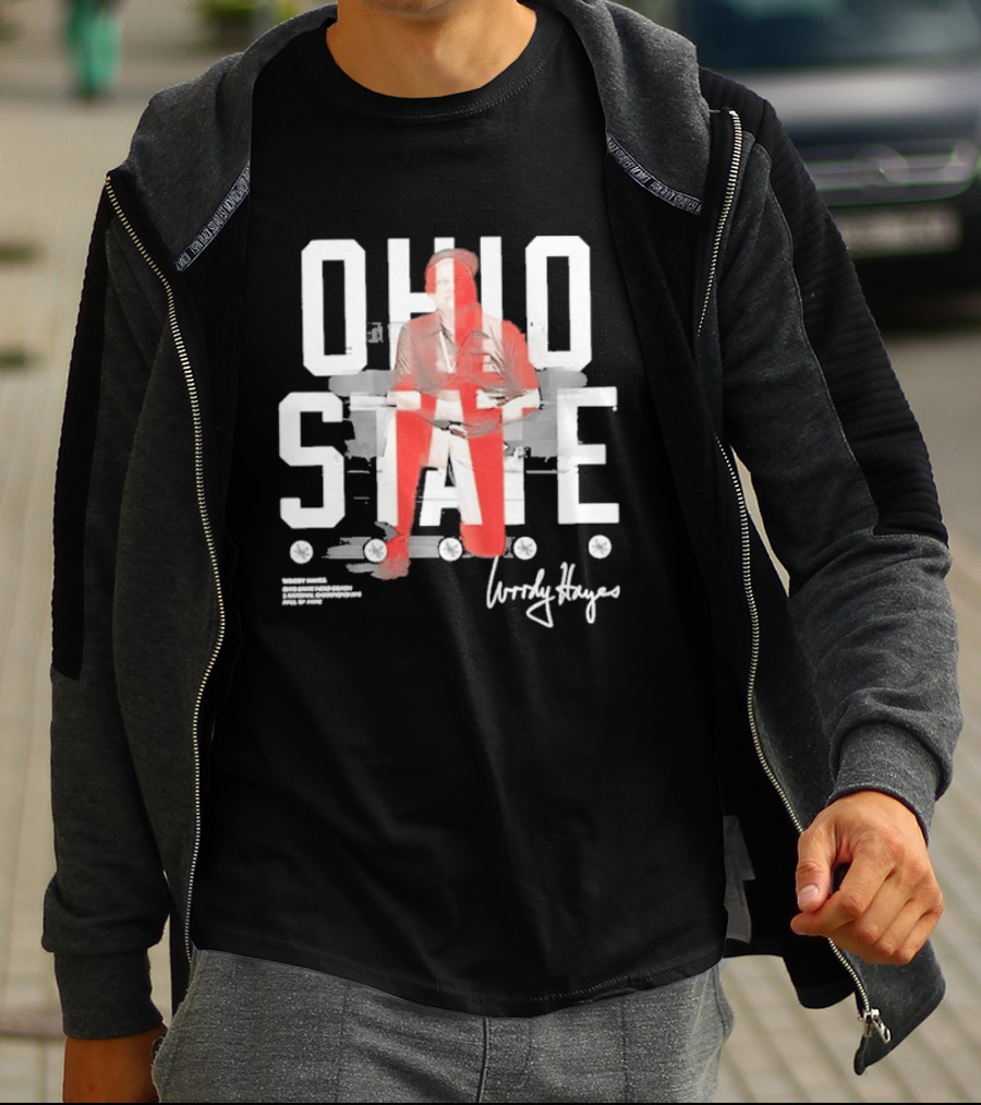 Woody Hayes Ohio State 75th Anniversary T-Shirt