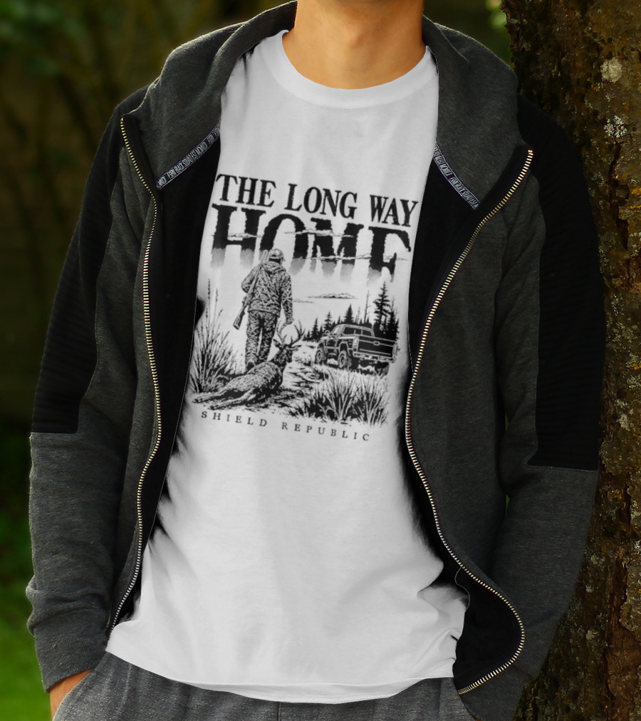 The Long Way Home Hunting Shield Republic T-Shirt