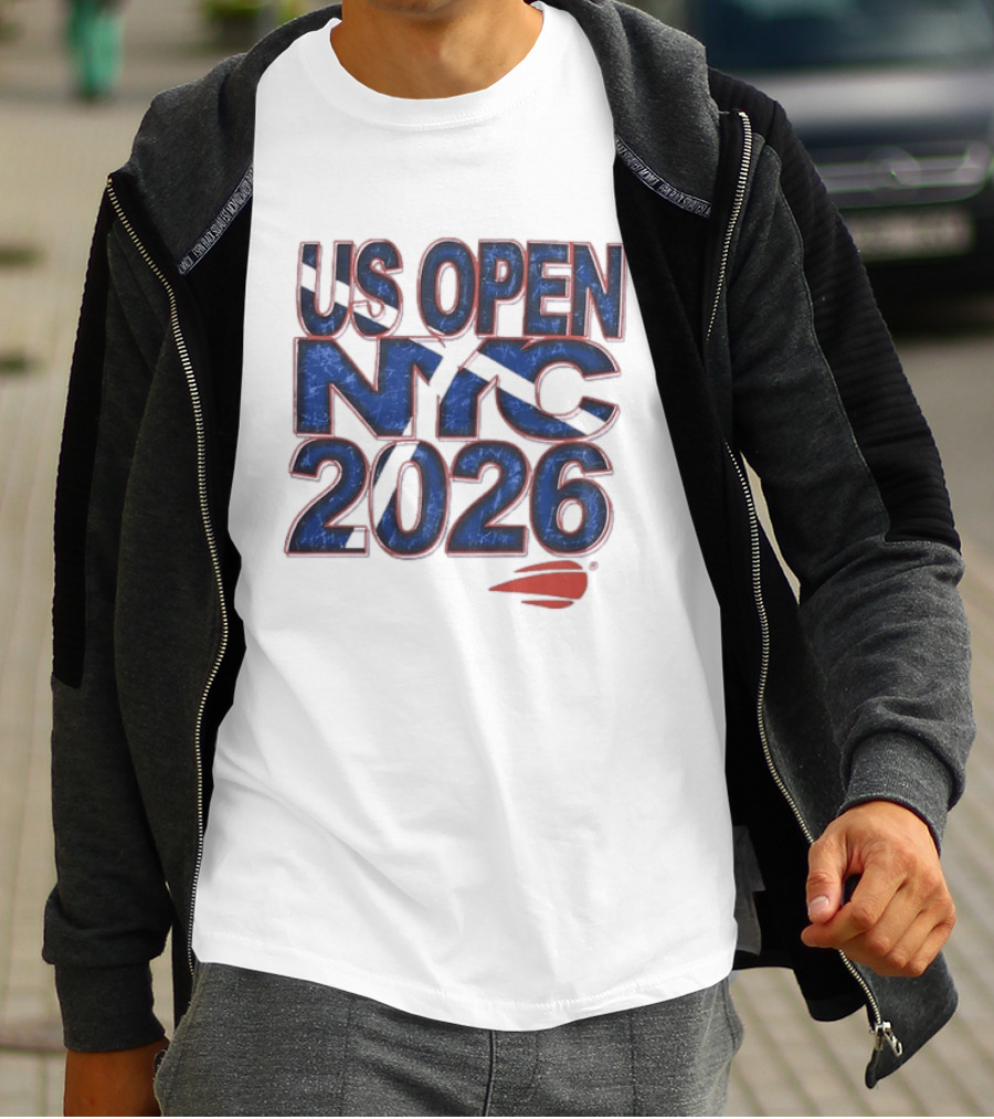 US Open NYC 2026 Tennis New York City Distressed T-Shirt