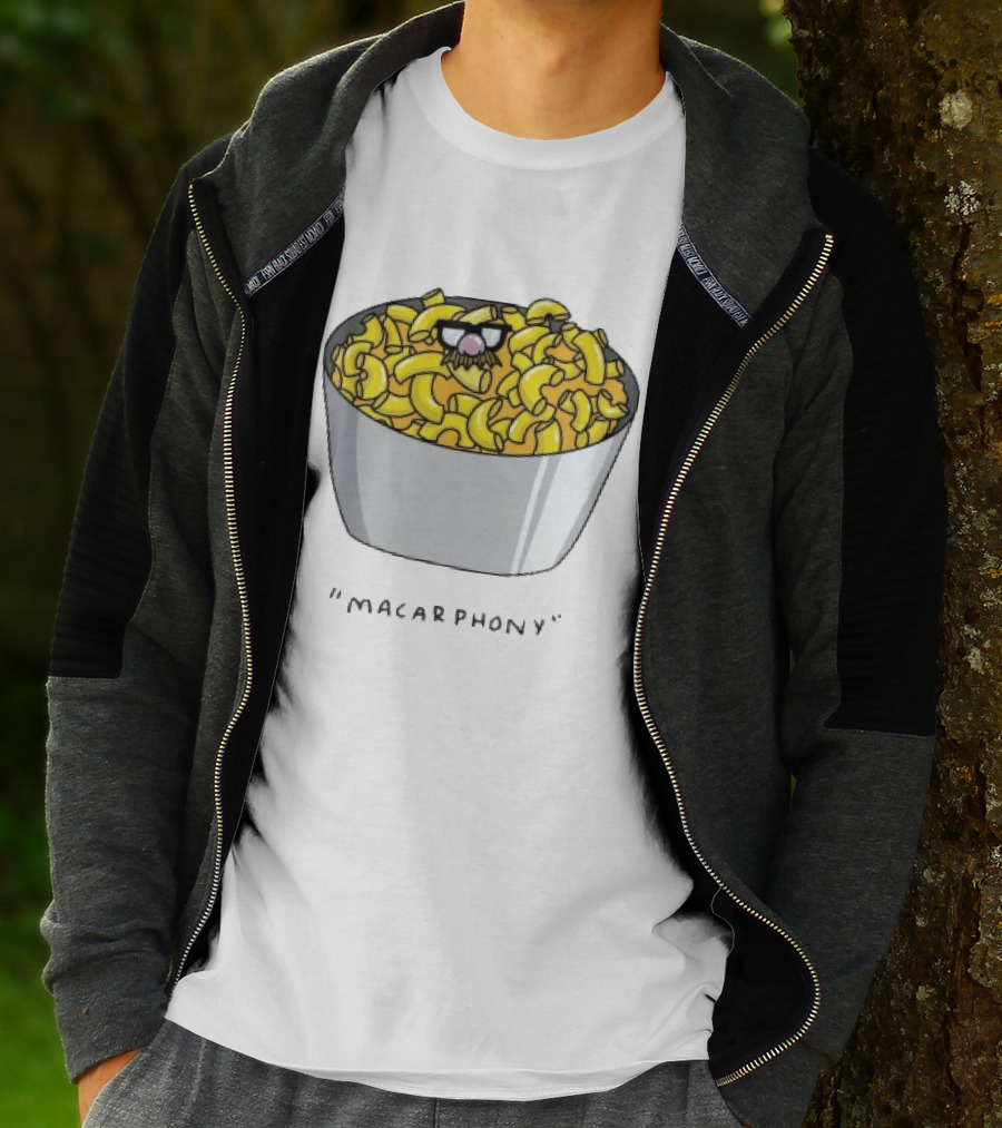 Macarphony Funny Mac And Cheese Bowl Pun T-Shirt