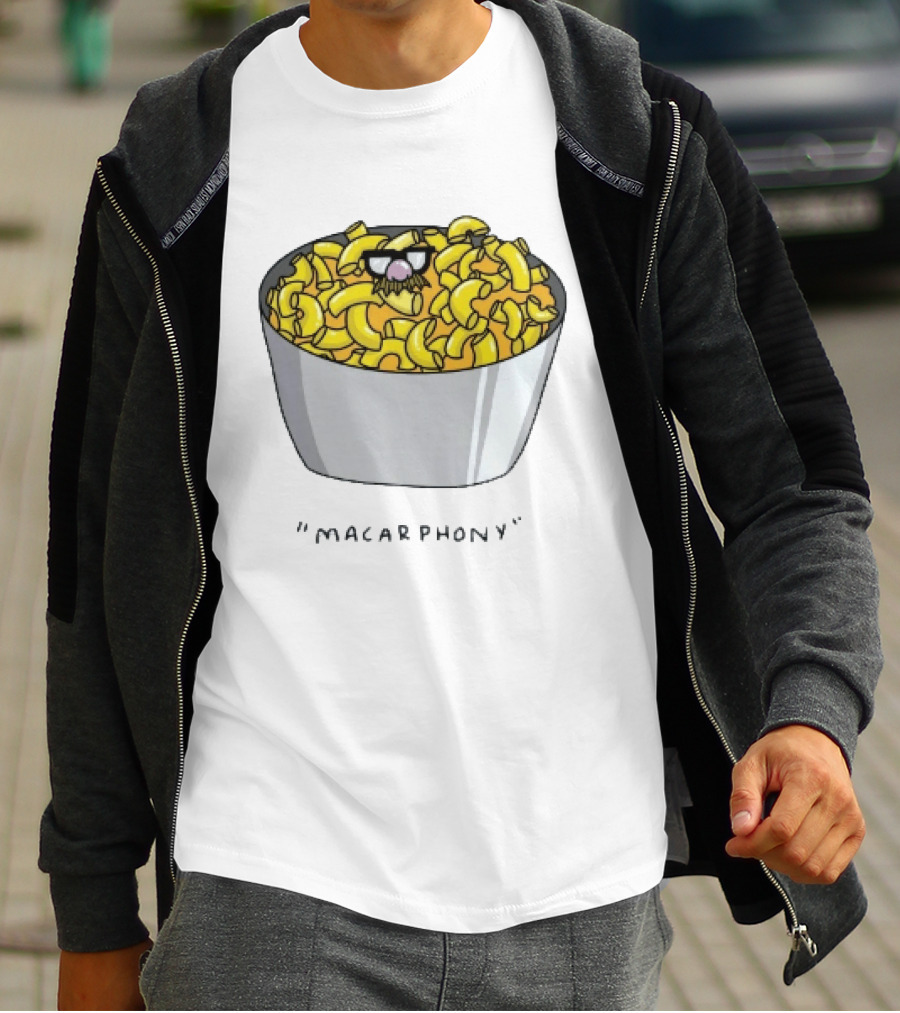 Macarphony Funny Mac And Cheese Bowl Pun T-Shirt