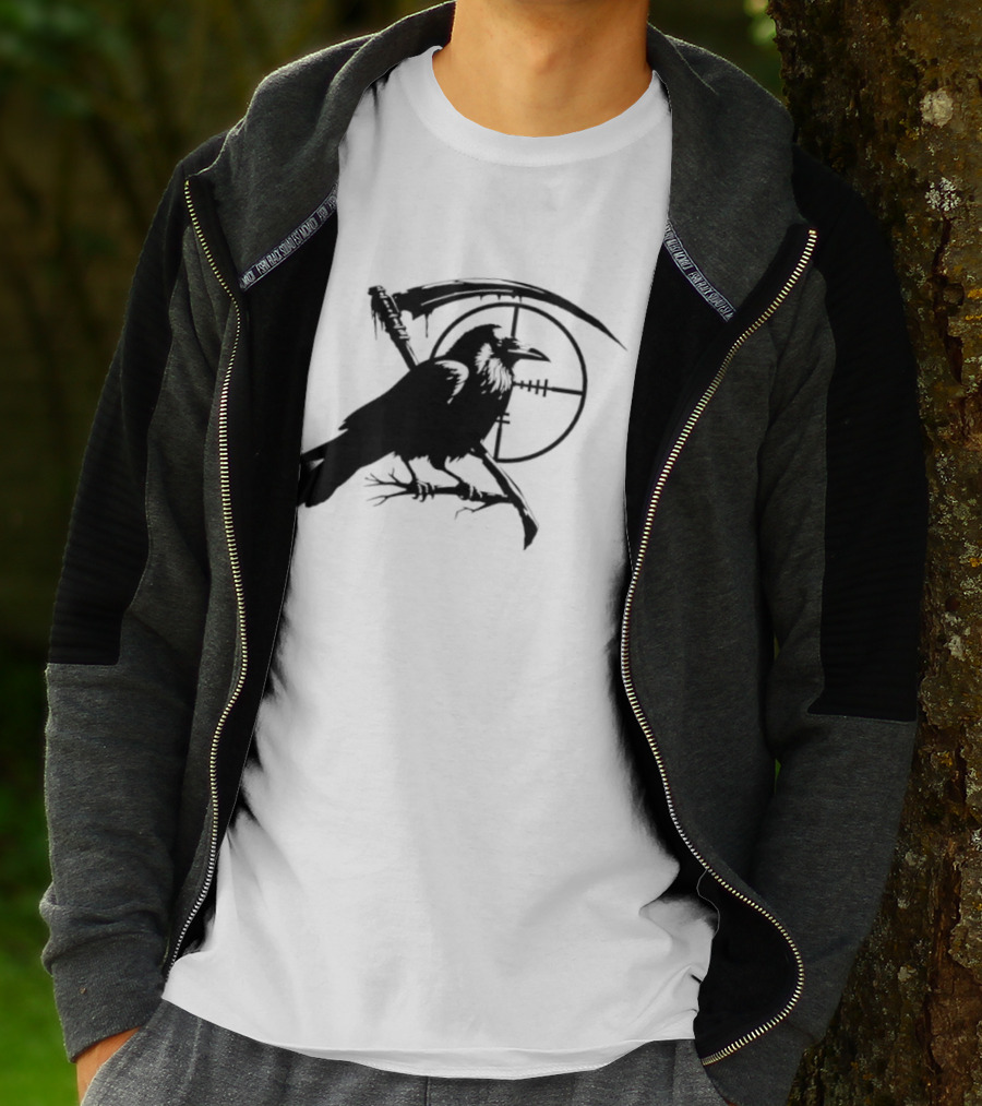 Grim Reaper Raven Sniper Scope Target T-Shirt