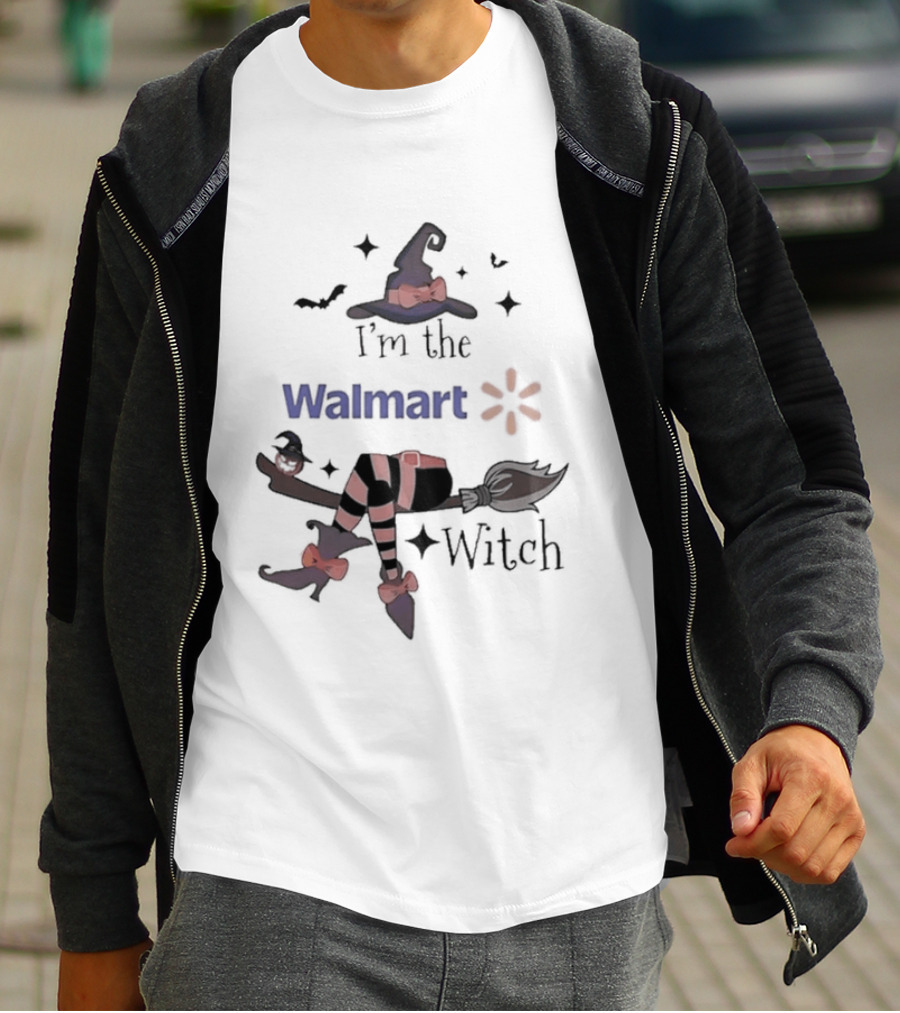 I'm The Walmart Witch Broomstick Hat Halloween 2026 T-Shirt