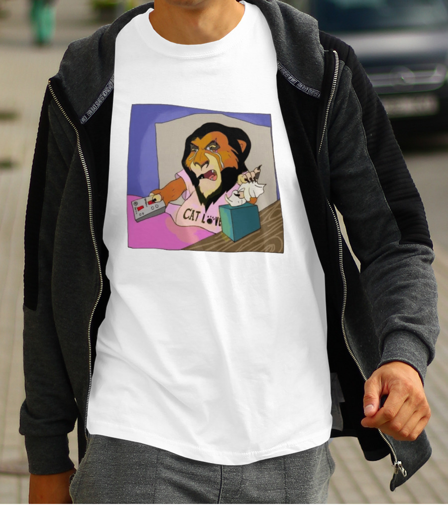 Scar From The Lion King Cat Love Scar Tissue Humor Meme T-Shirt