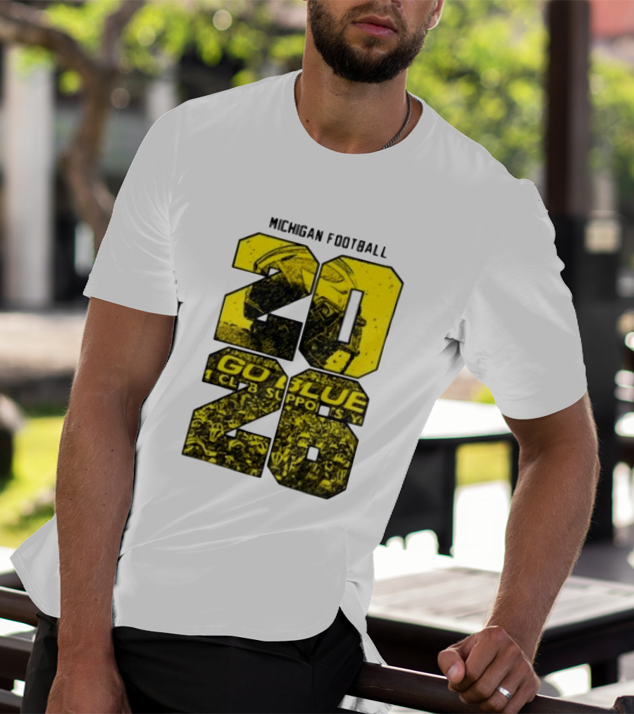 Michigan Football 2026 Go Blue Support T-Shirt