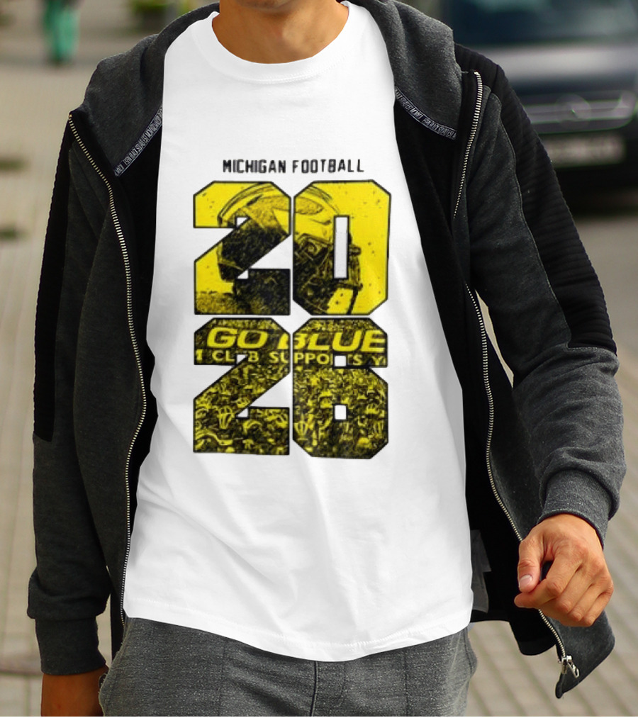 Michigan Football 2026 Go Blue Support T-Shirt