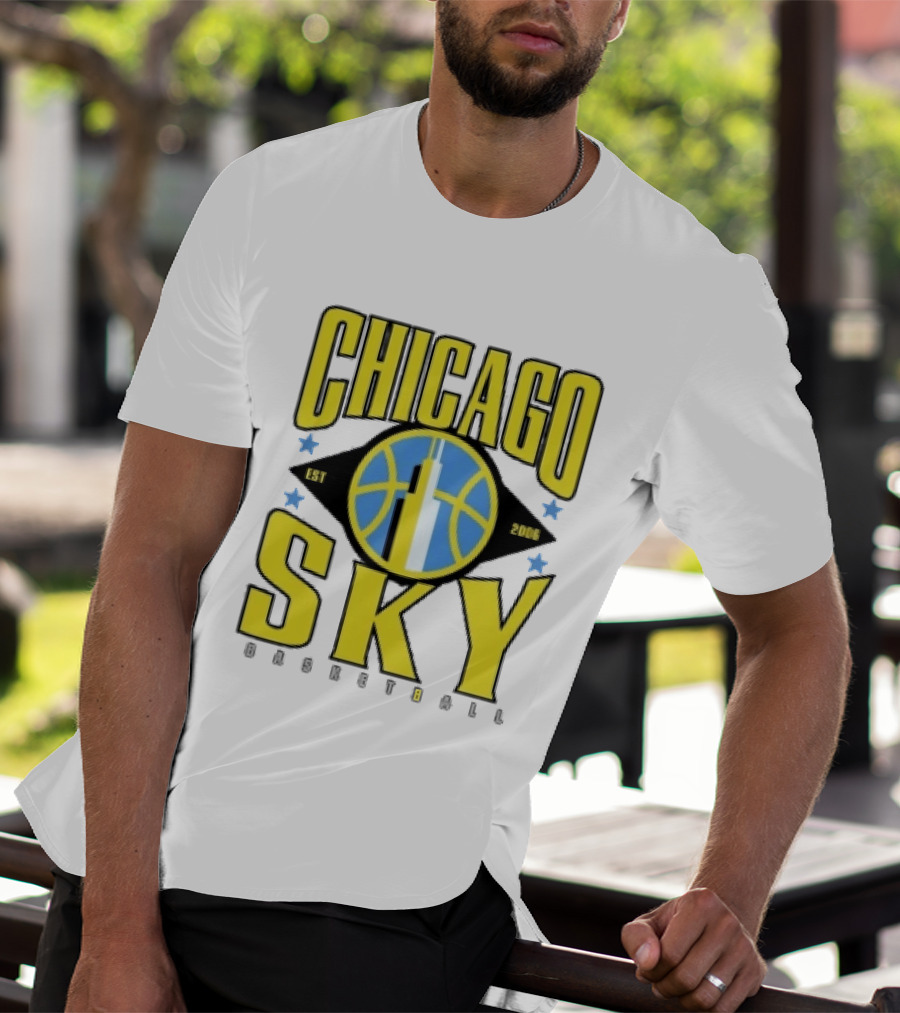 Chicago Sky Est 2006 Basketball Skyline WNBA T-Shirt