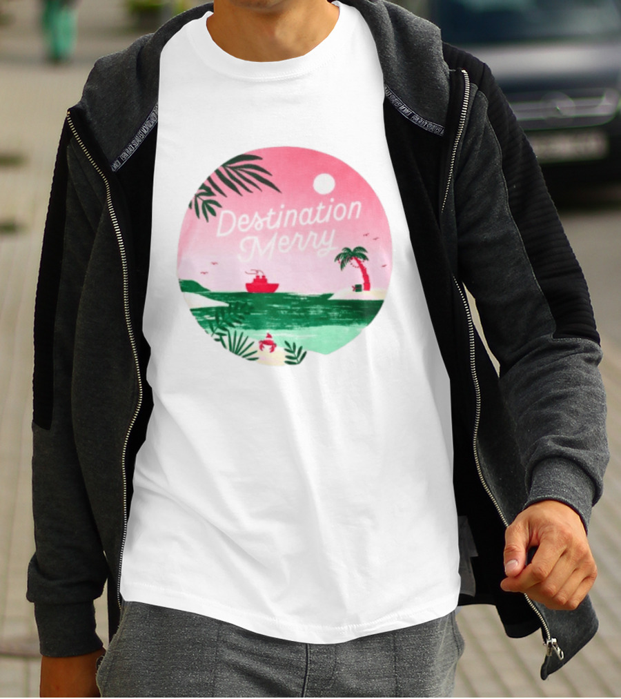 Hallmark Christmas Cruise 2026 Destination Merry White Tropical Getaway T-Shirt