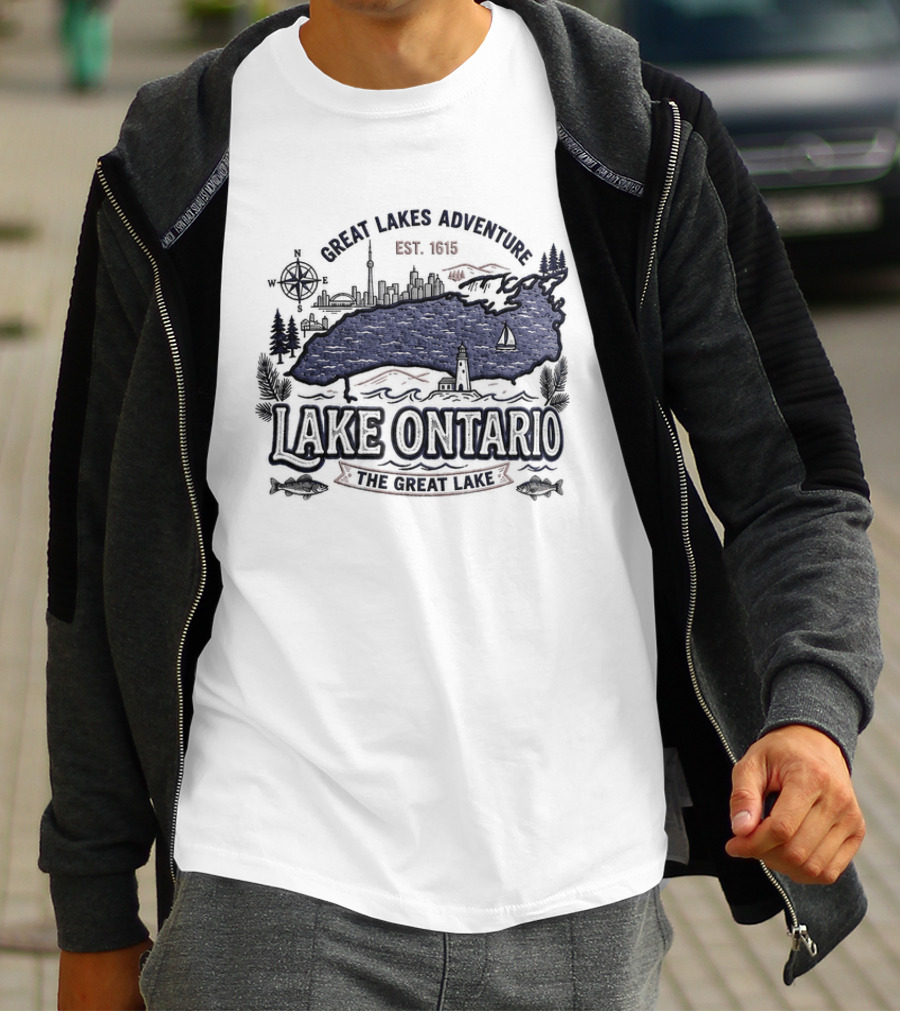 Great Lakes Adventure Lake Ontario Est 1815 The Great Lake T-Shirt