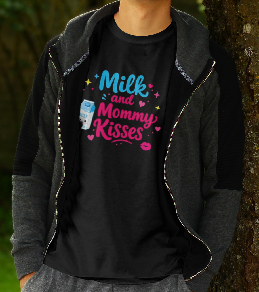 Milk And Mommy Kisses Baby Nursing Motherhood Comfort T-Shirt