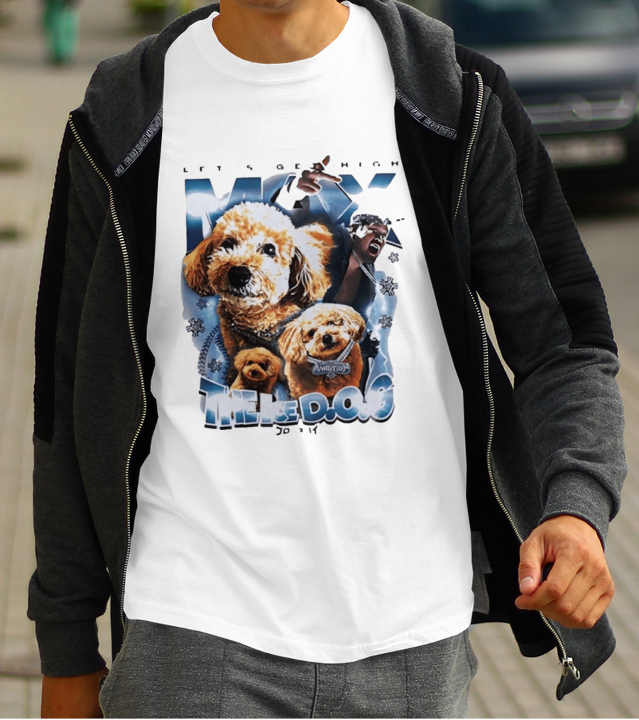Max The Ice DOG Let's Get High NJPW Pro Wrestling Ambition T-Shirt