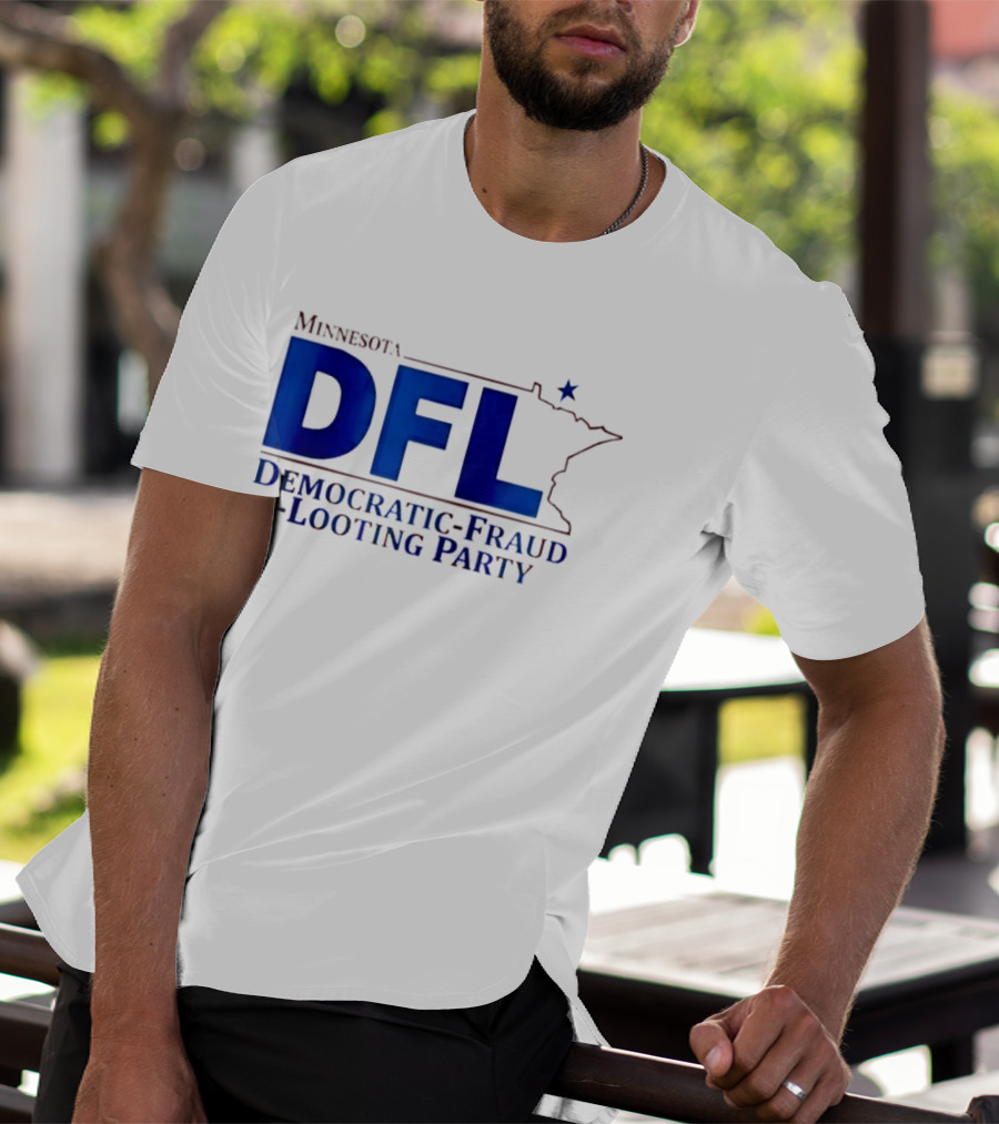 Minnesota DFL Democratic Fraud Looting Party Map Star T-Shirt