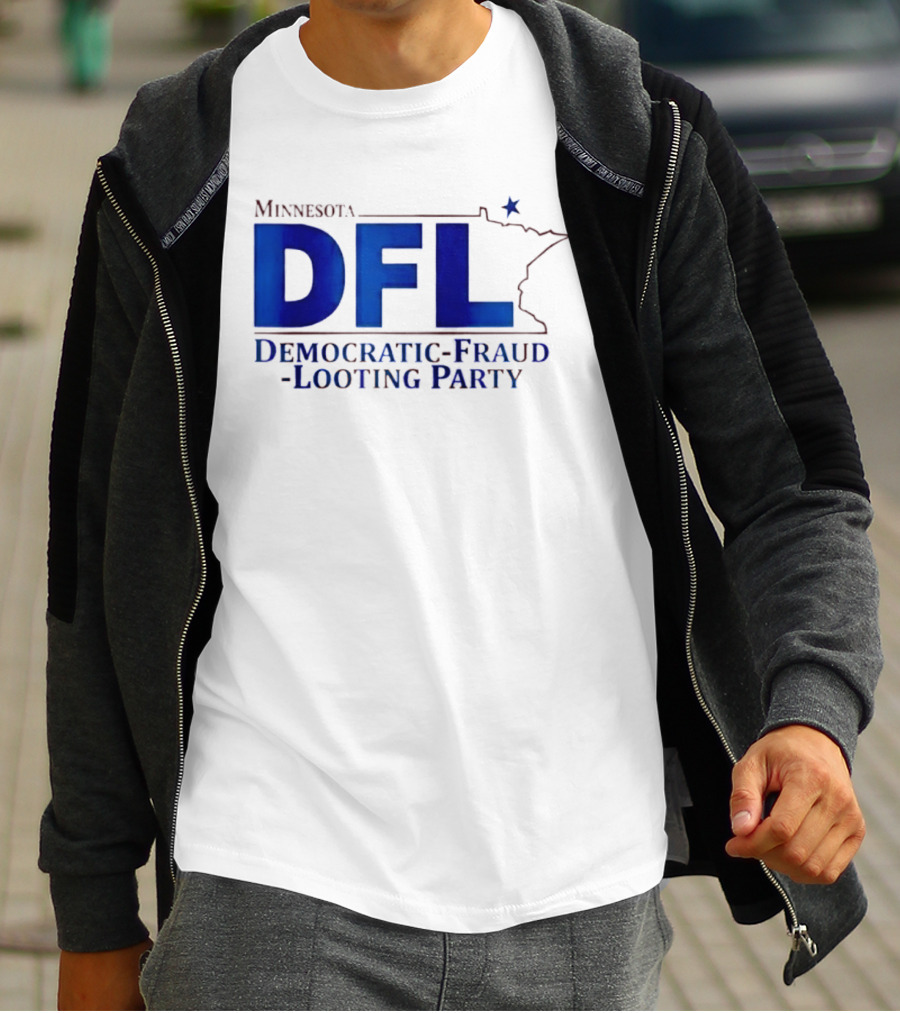 Minnesota DFL Democratic Fraud Looting Party Map Star T-Shirt