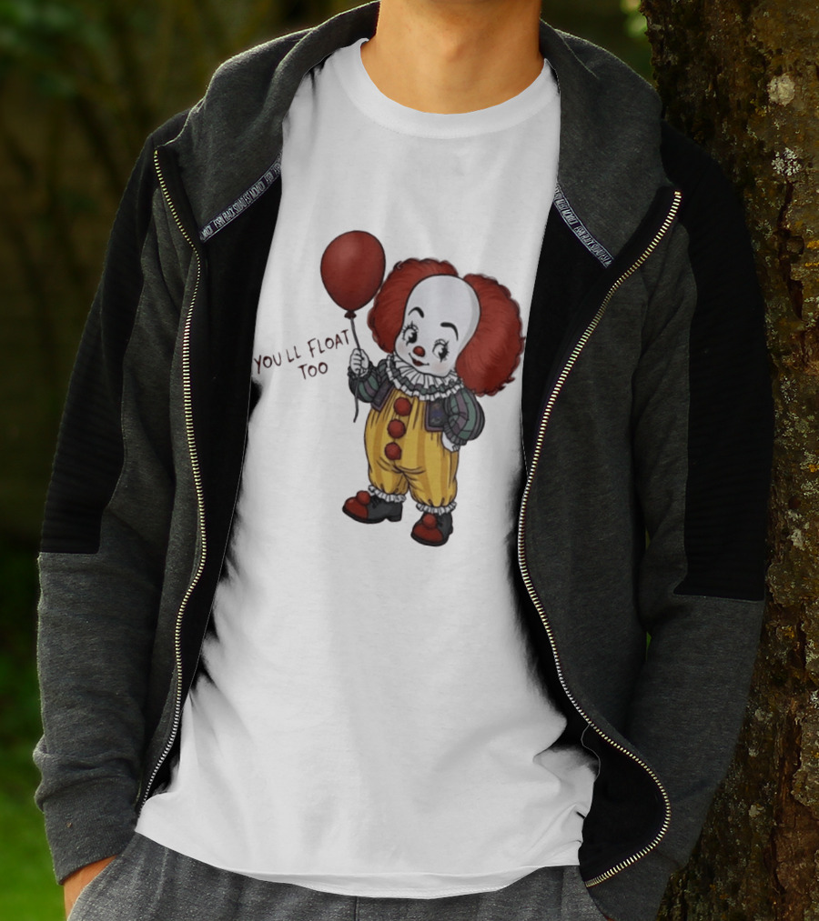 Pennywise Clown You'll Float Too Red Balloon T-Shirt