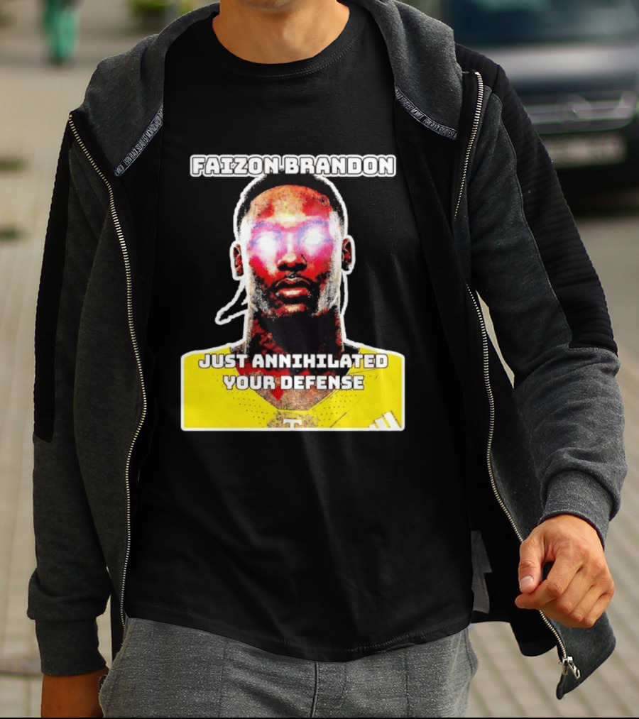 Faizon Brandon Just Annihilated Your Defense Glowing Eyes Football Player T-Shirt